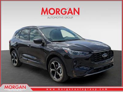 2025 Ford Escape Hybrid ST-Line Elite in Black — front three-quarter view