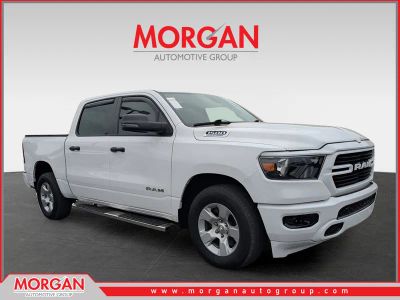 2023 Ram 1500 Big Horn/Lone Star in White — front three-quarter view