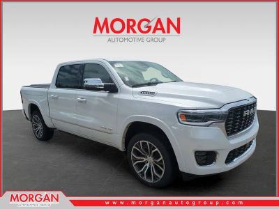 2026 Ram 1500 Tungsten in Off-white — front three-quarter view