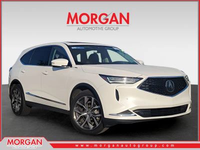 2023 Acura MDX w/Technology Package in Majestic Black Pearl — front three-quarter view