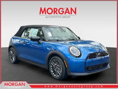 2026 MINI Convertible Cooper in Blue Metallic — front three-quarter view