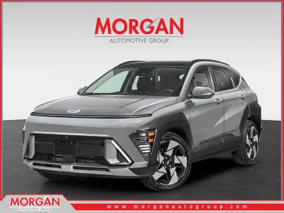 2026 Hyundai KONA Limited in Cyber Gray Metallic — front three-quarter view