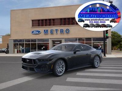 2026 Ford Mustang GT Premium in Shadow Black — front three-quarter view