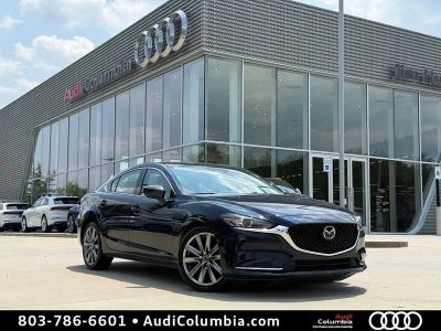 2018 Mazda Mazda6 Grand Touring Reserve in Crystal Blue — front three-quarter view