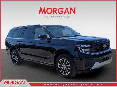 2025 Ford Expedition Max Platinum in Black — front three-quarter view