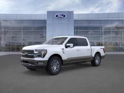 2026 Ford F-150 in Star White Tri-Coat — front three-quarter view