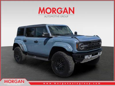2025 Ford Bronco Raptor in Gray — front three-quarter view