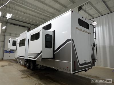 2025 Alliance RV Paradigm — rear three-quarter view