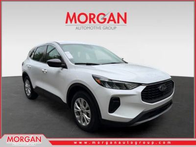 2024 Ford Escape Active in White — front three-quarter view