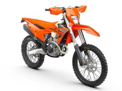 2025 KTM 350 EXC-F — front three-quarter view
