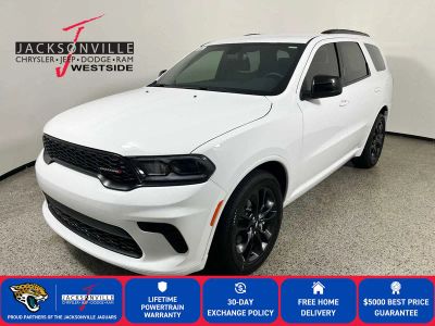 2026 Dodge Durango GT in White Knuckle Clear-Coat Exterior Paint — front three-quarter view