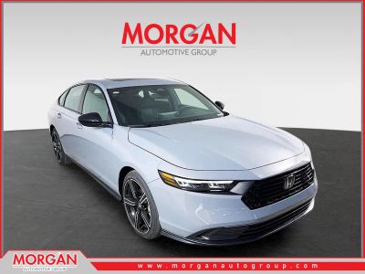 2026 Honda Accord Hybrid Sport in Urban Gray Pearl — front three-quarter view