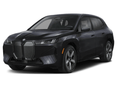 2026 BMW iX xDrive60 in Black — front three-quarter view