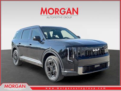 2027 Kia Telluride EX in Ebony Black — front three-quarter view