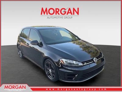 2016 Volkswagen Golf R Base in Deep Black — front three-quarter view