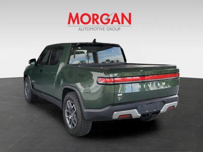 2023 Rivian R1T — rear three-quarter view