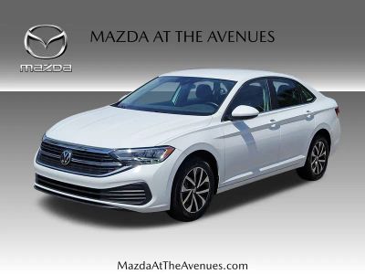 2024 Volkswagen Jetta 1.5T S in White — front three-quarter view