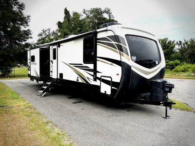 2022 Keystone Outback — front three-quarter view