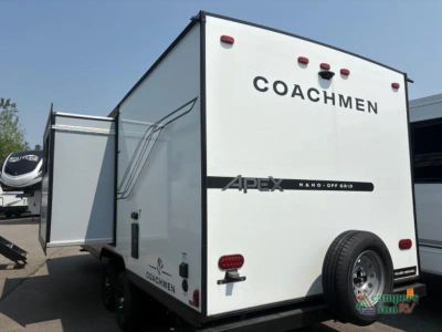 2025 Forest River RV Apex Nano — rear three-quarter view