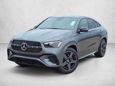 2026 Mercedes-Benz GLE 450 GLE 450 4MATIC &reg; Coupe in MANUFAKTUR Alpine Gray — front three-quarter view