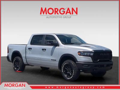 2026 Ram 1500 Rebel in Silver — front three-quarter view