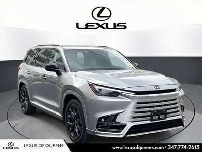 2025 Lexus TX 500h F SPORT Premium in Celestial Silver — front three-quarter view