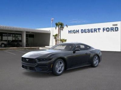 2026 Ford Mustang EcoBoost in Shadow Black — front three-quarter view