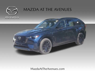2026 Mazda CX-90 3.3 Turbo S Premium in Blue — front three-quarter view
