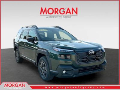2026 Subaru Outback Premium in Green — front three-quarter view