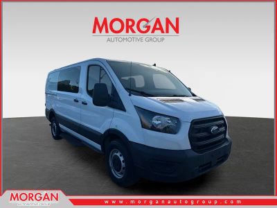 2020 Ford Transit Crew Van Base in Oxford White — front three-quarter view