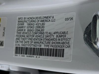 2026 Honda Accord Sedan — photo 32 view