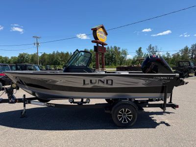 2026 Lund 1775 IMPACT XS Z17IX in BLK/ SILVER/ BLK — front three-quarter view