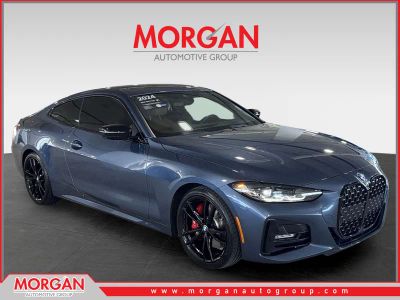 2024 BMW 4 Series 430i in Blue — front three-quarter view