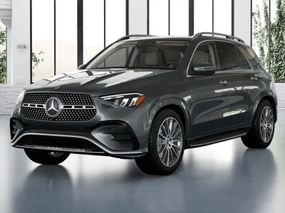 2026 Mercedes-Benz GLE 350 in Selenite Grey Metallic — front three-quarter view
