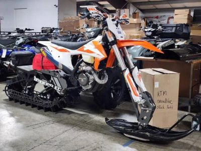 2019 KTM 450 XC-F — front three-quarter view