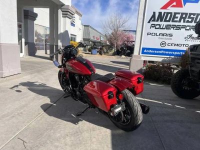2026 Indian Motorcycle® Sport Scout RT Sunset Red Metallic — front three-quarter view