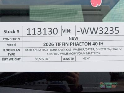 2026 Tiffin Motorhomes Phaeton - Photo 44