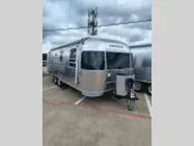 2026 Airstream 27FB — front three-quarter view
