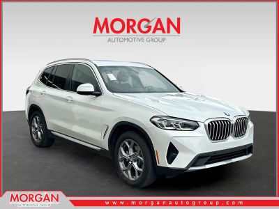 2023 BMW X3 sDrive30i in Mineral White Metallic — front three-quarter view