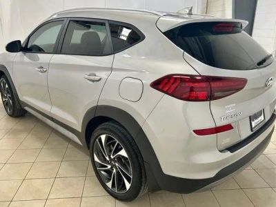 2021 Hyundai Tucson — rear three-quarter view