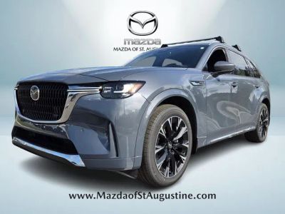 2026 Mazda CX-90 3.3 Turbo S Premium Plus in Gray — front three-quarter view