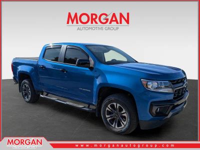 2022 Chevrolet Colorado 4WD Z71 in Bright Blue Metallic — front three-quarter view