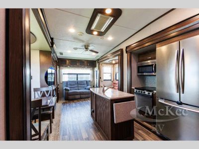 2017 Keystone RV Montana High Country — rear three-quarter view