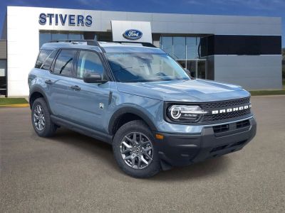 2026 Ford Bronco Sport Big Bend 5 Door SUV, SUV &amp; Crossovers in Azure Gray Metallic Tri-Coat — front three-quarter view