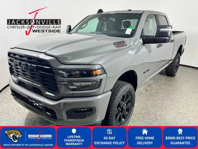 2026 RAM 2500 Big Horn in Ceramic Gray Clear-Coat Exterior Paint — front three-quarter view