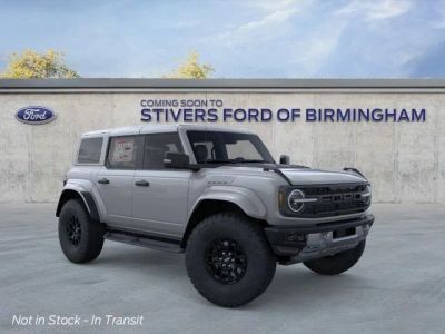 2026 Ford Bronco Raptor in Avalanche Gray — front three-quarter view