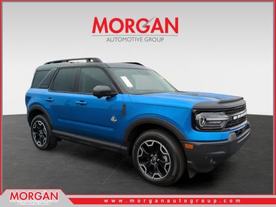 2025 Ford Bronco Sport Outer Banks in Blue — front three-quarter view