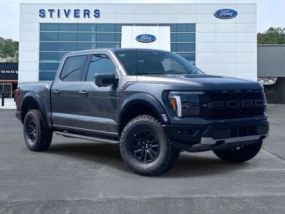 2026 Ford F-150 Raptor in Gray — front three-quarter view
