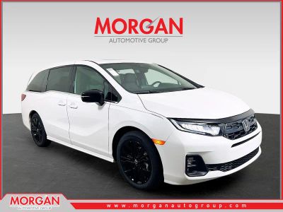 2026 Honda Odyssey Sport-L in White — front three-quarter view