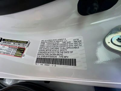 2026 Honda Odyssey — engine compartment view